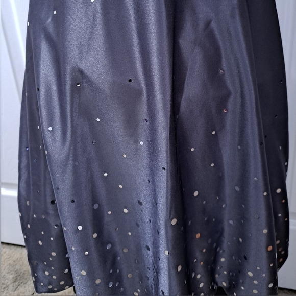 Vintage Gun Metal & Silver Formal Dress   Size 5/6 - Picture 4 of 13